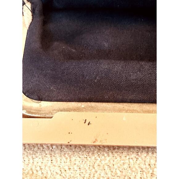Vintage Floral Petit Point Plastic Snap Closure Clutch - Picture 8 of 9